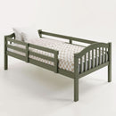 Olive Twin Over Twin Bunk Bed Converts To Two Beds