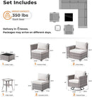Modern Modular Outdoor Wicker Sectional Sofa Set
