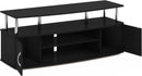 JAYA Entertainment Stand For 55 Inch TV Americano Chrome