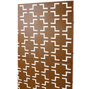 Outdoor & Indoor Freestanding Decorative Privacy Screen for Deck Balcony Patio, Metal Privacy Screen Brown 76' H×48' W
