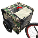 Pet Bike Trailer Dog Cart for Bicycle,Suitable for Small and Medium Pets, Easy Folding Cart Frame, Quick Release Wheel, Non-Slip Floor, Internal Leash