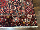Rare Persian Bakhtiari Rug 10x13, Red, Semi Antique, Large Persian Carpet, Handmade