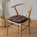 Tufted Memory Foam Dining Chair Cushions Set Of 4 Brown