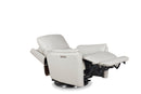 Salem - Swivel Recliner With Power Recline, Power Headrest, Power Lumbar, Layflat, 3" Footrest Extension