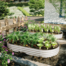 Heavy Duty Galvanized Raised Garden Bed Kit for Vegetables, Flowers & Herbs, Rust-Resistant, Easy Assembly, 8x4x1ft, Silver