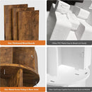 Rotating Corner Bookshelf 360 Degree 4 Tier Space Saving