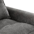 UNITED WE WIN Swivel Barrel Chair - Mid Century Modern Chair, Thick Padded Arm Chair with Solid Metal Base, Comfortable Single Sofa Chair, Swivel Accent Chair for Living Room Bedroom
