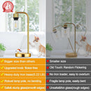 Set Of 2 Gold Table Lamps With 2 USB Ports Dimmable