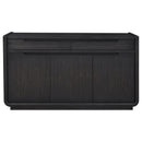 Leandro 2-drawer Dining Sideboard Server Burnished Black