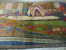 3' X 5' New Vintage Handmade Afghan Balouch Tribal Wool Pictorial Rug