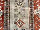 Large Turkish Milas Rug 10x13, Gray, Vintage, Wool on Wool