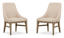 Tristan - Upholstered Arm Chair (Set of 2) - Swiss Coffee