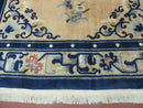 4' X 6' Antique Handmade Fine Knotted Peking Chinese Wool Rug Amiri Salmon