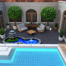 Deck Tiles - GREYSTONE - Interlocking PP Flooring- High End Polypropylene | 100% Recyclable | DECKO Lite (12" x 12" x 0.78" tile)