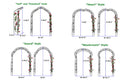 Metal Garden Arch Assemble Freely With 8 Styles Garden Arbor Trellis Climbing Plants Support Rose Arch