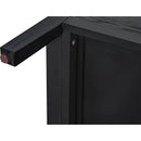 3 Drawer Cabinet with Hollow-Carved 3 Drawer Dresser Storage Chest with Metal Handles For Entryway Living Room Bedroom