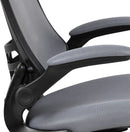 Kelista Dark Gray Mesh Mid Back Office Chair For Desk