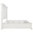 McKinney California King LED Light Panel Bed Vintage White