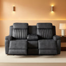 Grey Power Reclining Sofa With Zero Gravity USB Ports