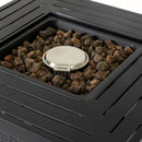 28-inch Iron Square Propane Fire Pit Table