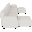116x58" Velvet Modular Sectional Sofa,U Shaped Reversible Couch Set,Free Combination,6 Seat Sleeper Cloud Sofa Bed with Ottoman,Convertible Oversized Indoor Furniture Pieces for Living Room,Beige