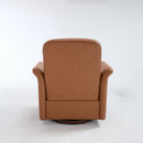 Swivel Accent Chair Modern Barrel Armchair with Wood Base for Bedroom Reading Waiting Living Room
