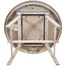 TREXM 5-Piece Wood Dining Table Set Round Extendable with Chairs Natural Wood Wash Solid Wood Construction