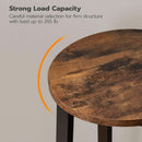 Bar Stools Set Of 2 24.8 Inch Rustic Brown Kitchen Island
