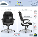 Amplify Executive Office Chair Black With Lumbar Support