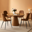 Luxurious Round Space Saving Dining Table Set For Four