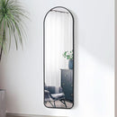 Black 57 Inch Full Length Arch Mirror For Entryway
