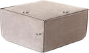 Modular Sectional Sofa Ottoman 31.5 Inches Espresso