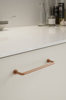 Brushed Copper "Lounge" Cabinet Knob and Wire Drawer Pulls