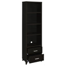 Lewes 4-shelf Engineered Wood Media Tower Cappuccino