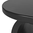 ON-TREND 39.3'*23.6' Modern Cloud Coffee Table with 1.5' Thick Tabletop, Cream Style Irregular End Table with Curved Legs, Unique Design Accent Table with Round Edge for Living Room, Apartment, Black