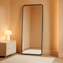 Full Length Floor Mirror 56 Inch Tall Black Freestanding