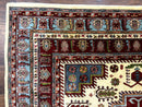 Turkish Kazak Rug 6x9, Geometric Medallions