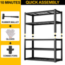 47 Inches Wide Metal Storage Rack, Heavy-Duty Steel Moisture-Proof And Waterproof 5-Layer Adjustable Storage Shelving Unit. Designed For Warehouse Storage (food Pantries, Industrial Use).