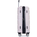 3 Piece Luggage Sets PC Lightweight & Durable Expandable Suitcase with Two Hooks, Double Spinner Wheels, TSA Lock, (21/25/29) Sand