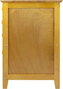 Studio File Cabinet Honey Finish With Three Drawers