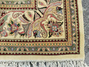 12' X 18' One-of-a-Kind Indian Agra Hand-Knotted Wool Rug Handmade Organic Dyes