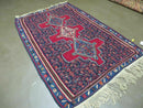 4' X 5' Antique Handmade Turkish Wool Kilim Flat weave Rug Blanket Tribal