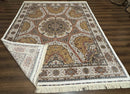 Turkish Silk Rug 8x10, Dome Design, Hereke Carpet, Bamboo Silk, New