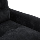 UNITED WE WIN Swivel Barrel Chair - Mid Century Modern Chair, Thick Padded Arm Chair with Solid Metal Base, Comfortable Single Sofa Chair, Swivel Accent Chair for Living Room Bedroom