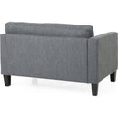 Comfy 3-Seat Sofa with Wooden Legs, Modern Style for Living Room and Study