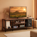 TV Stand With Power Outlets For 65 Inch TV Open Shelves