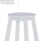 Zeke White 24 Inch Counter Stool Modern Kitchen Seating
