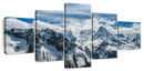 Snow Mountain Peaks Wall Art