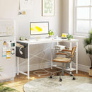 40 Inch L Shaped Desk With Power Outlets For Home Office