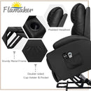 Power Lift Recliner Chair Leather With Massage For Elderly